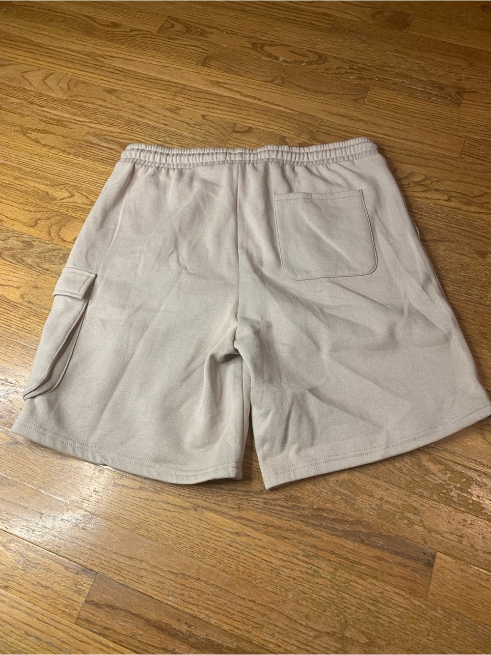 Amnesia Offline Beige Fleece Cargo Shorts Size XL NWT - Picture 3 of 7